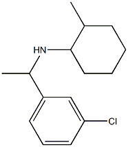 N-[1-(3-chlorophenyl)ethyl]-2-methylcyclohexan-1-amine 结构式