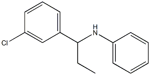 N-[1-(3-chlorophenyl)propyl]aniline 结构式