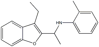 N-[1-(3-ethyl-1-benzofuran-2-yl)ethyl]-2-methylaniline 结构式