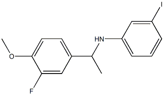N-[1-(3-fluoro-4-methoxyphenyl)ethyl]-3-iodoaniline 结构式