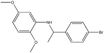 N-[1-(4-bromophenyl)ethyl]-2,5-dimethoxyaniline 结构式