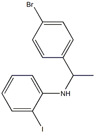 N-[1-(4-bromophenyl)ethyl]-2-iodoaniline 结构式