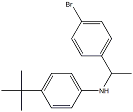 N-[1-(4-bromophenyl)ethyl]-4-tert-butylaniline 结构式