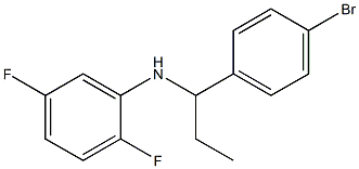 N-[1-(4-bromophenyl)propyl]-2,5-difluoroaniline 结构式