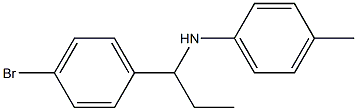 N-[1-(4-bromophenyl)propyl]-4-methylaniline 结构式