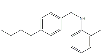 N-[1-(4-butylphenyl)ethyl]-2-methylaniline 结构式