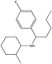 N-[1-(4-fluorophenyl)pentyl]-2-methylcyclohexan-1-amine 结构式