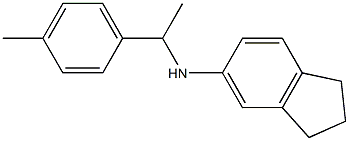 N-[1-(4-methylphenyl)ethyl]-2,3-dihydro-1H-inden-5-amine 结构式