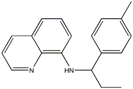 N-[1-(4-methylphenyl)propyl]quinolin-8-amine 结构式