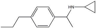 N-[1-(4-propylphenyl)ethyl]cyclopropanamine 结构式