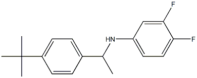 N-[1-(4-tert-butylphenyl)ethyl]-3,4-difluoroaniline 结构式