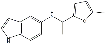 N-[1-(5-methylfuran-2-yl)ethyl]-1H-indol-5-amine 结构式