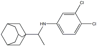 N-[1-(adamantan-1-yl)ethyl]-3,4-dichloroaniline 结构式