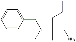 N-[1-(aminomethyl)-1-methylbutyl]-N-benzyl-N-methylamine 结构式