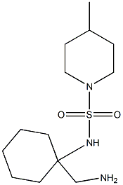N-[1-(aminomethyl)cyclohexyl]-4-methylpiperidine-1-sulfonamide 结构式