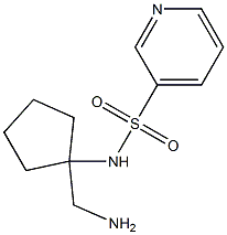 N-[1-(aminomethyl)cyclopentyl]pyridine-3-sulfonamide 结构式