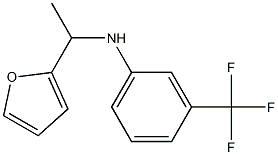 N-[1-(furan-2-yl)ethyl]-3-(trifluoromethyl)aniline 结构式