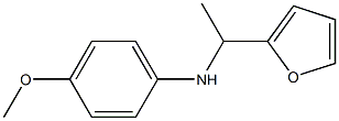 N-[1-(furan-2-yl)ethyl]-4-methoxyaniline 结构式