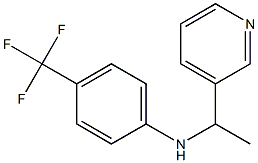 N-[1-(pyridin-3-yl)ethyl]-4-(trifluoromethyl)aniline 结构式