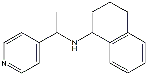 N-[1-(pyridin-4-yl)ethyl]-1,2,3,4-tetrahydronaphthalen-1-amine 结构式