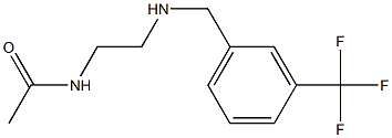 N-[2-({[3-(trifluoromethyl)phenyl]methyl}amino)ethyl]acetamide 结构式