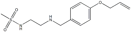 N-[2-({[4-(prop-2-en-1-yloxy)phenyl]methyl}amino)ethyl]methanesulfonamide 结构式