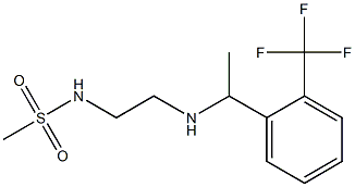 N-[2-({1-[2-(trifluoromethyl)phenyl]ethyl}amino)ethyl]methanesulfonamide 结构式