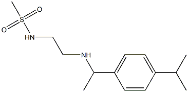 N-[2-({1-[4-(propan-2-yl)phenyl]ethyl}amino)ethyl]methanesulfonamide 结构式