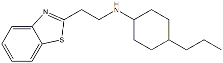 N-[2-(1,3-benzothiazol-2-yl)ethyl]-4-propylcyclohexan-1-amine 结构式