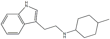 N-[2-(1H-indol-3-yl)ethyl]-4-methylcyclohexan-1-amine 结构式