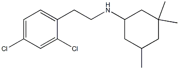 N-[2-(2,4-dichlorophenyl)ethyl]-3,3,5-trimethylcyclohexan-1-amine 结构式