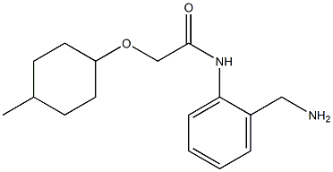 N-[2-(aminomethyl)phenyl]-2-[(4-methylcyclohexyl)oxy]acetamide 结构式