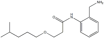 N-[2-(aminomethyl)phenyl]-3-[(4-methylpentyl)oxy]propanamide 结构式