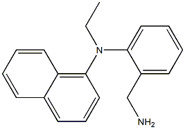 N-[2-(aminomethyl)phenyl]-N-ethylnaphthalen-1-amine 结构式