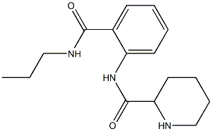 N-[2-(propylcarbamoyl)phenyl]piperidine-2-carboxamide 结构式