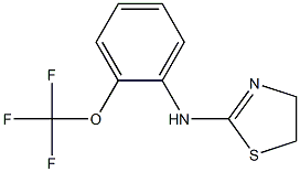 N-[2-(trifluoromethoxy)phenyl]-4,5-dihydro-1,3-thiazol-2-amine 结构式