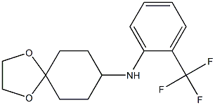 N-[2-(trifluoromethyl)phenyl]-1,4-dioxaspiro[4.5]decan-8-amine 结构式