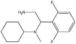 N-[2-amino-1-(2,6-difluorophenyl)ethyl]-N-cyclohexyl-N-methylamine 结构式