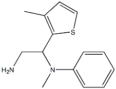 N-[2-amino-1-(3-methylthien-2-yl)ethyl]-N-methyl-N-phenylamine 结构式