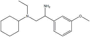 N-[2-amino-2-(3-methoxyphenyl)ethyl]-N-cyclohexyl-N-ethylamine 结构式