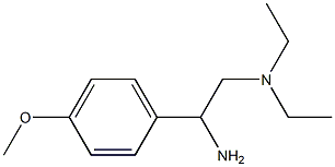 N-[2-amino-2-(4-methoxyphenyl)ethyl]-N,N-diethylamine 结构式