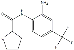 N-[2-amino-4-(trifluoromethyl)phenyl]tetrahydrofuran-2-carboxamide 结构式