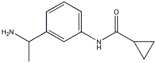 N-[3-(1-aminoethyl)phenyl]cyclopropanecarboxamide 结构式