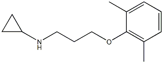 N-[3-(2,6-dimethylphenoxy)propyl]cyclopropanamine 结构式