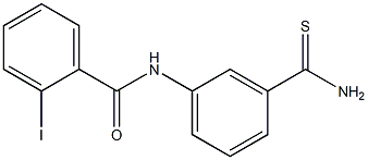 N-[3-(aminocarbonothioyl)phenyl]-2-iodobenzamide 结构式