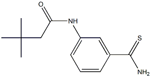 N-[3-(aminocarbonothioyl)phenyl]-3,3-dimethylbutanamide 结构式