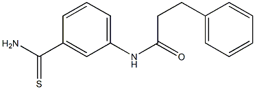 N-[3-(aminocarbonothioyl)phenyl]-3-phenylpropanamide 结构式