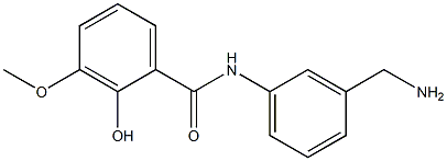 N-[3-(aminomethyl)phenyl]-2-hydroxy-3-methoxybenzamide 结构式