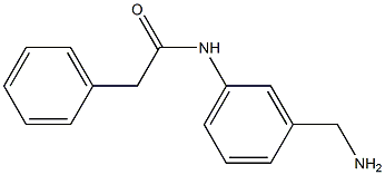 N-[3-(aminomethyl)phenyl]-2-phenylacetamide 结构式