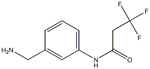 N-[3-(aminomethyl)phenyl]-3,3,3-trifluoropropanamide 结构式